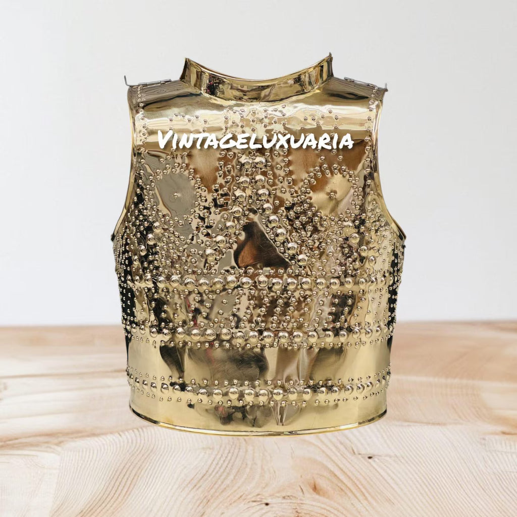 Medieval Roman Celtic Embossed Cuirass Knight 18gauge Brass Wearable Breastplate Jacket Brass Wearable Costume Christmas | Halloween Gift