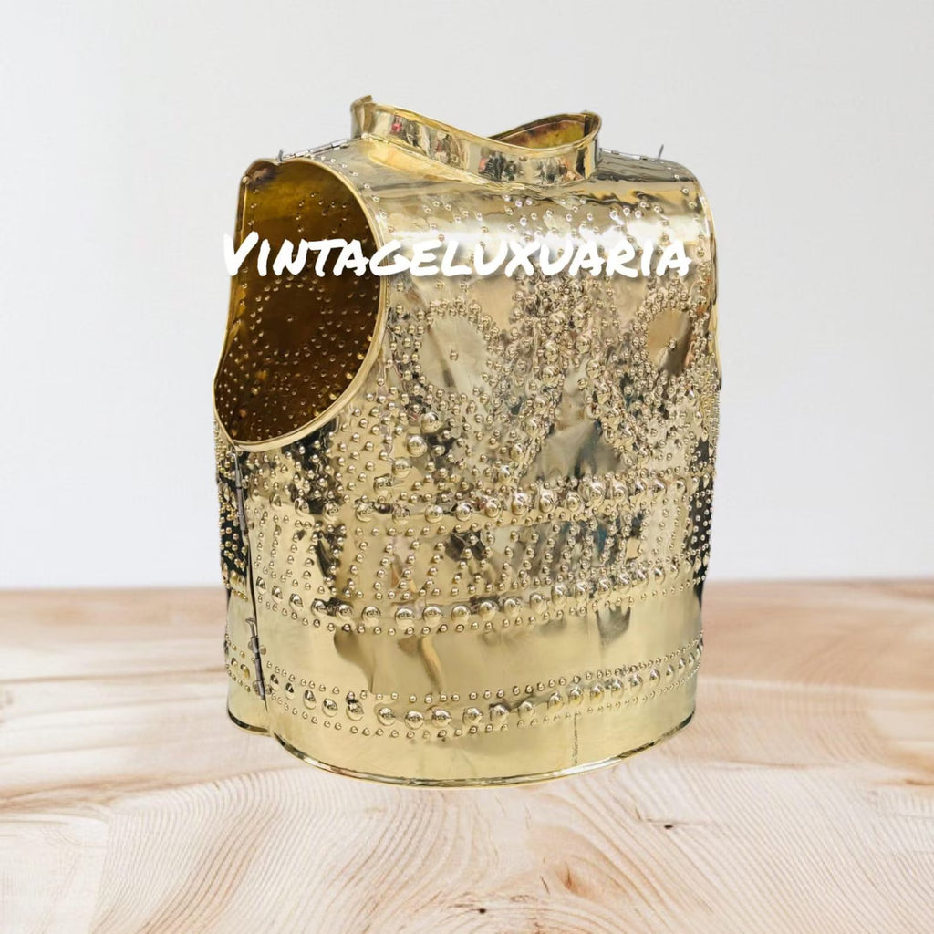 Medieval Roman Celtic Embossed Cuirass Knight 18gauge Brass Wearable Breastplate Jacket Brass Wearable Costume Christmas | Halloween Gift
