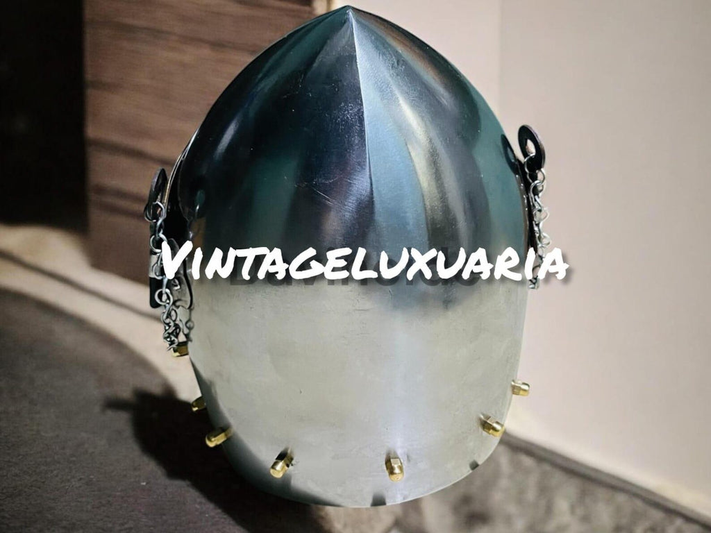 Medieval Hound Skull Helmet | Pig Face Bascinet Knight Helmet | Gothic Armor Reenactment Cosplay | LARP SCA Helmet