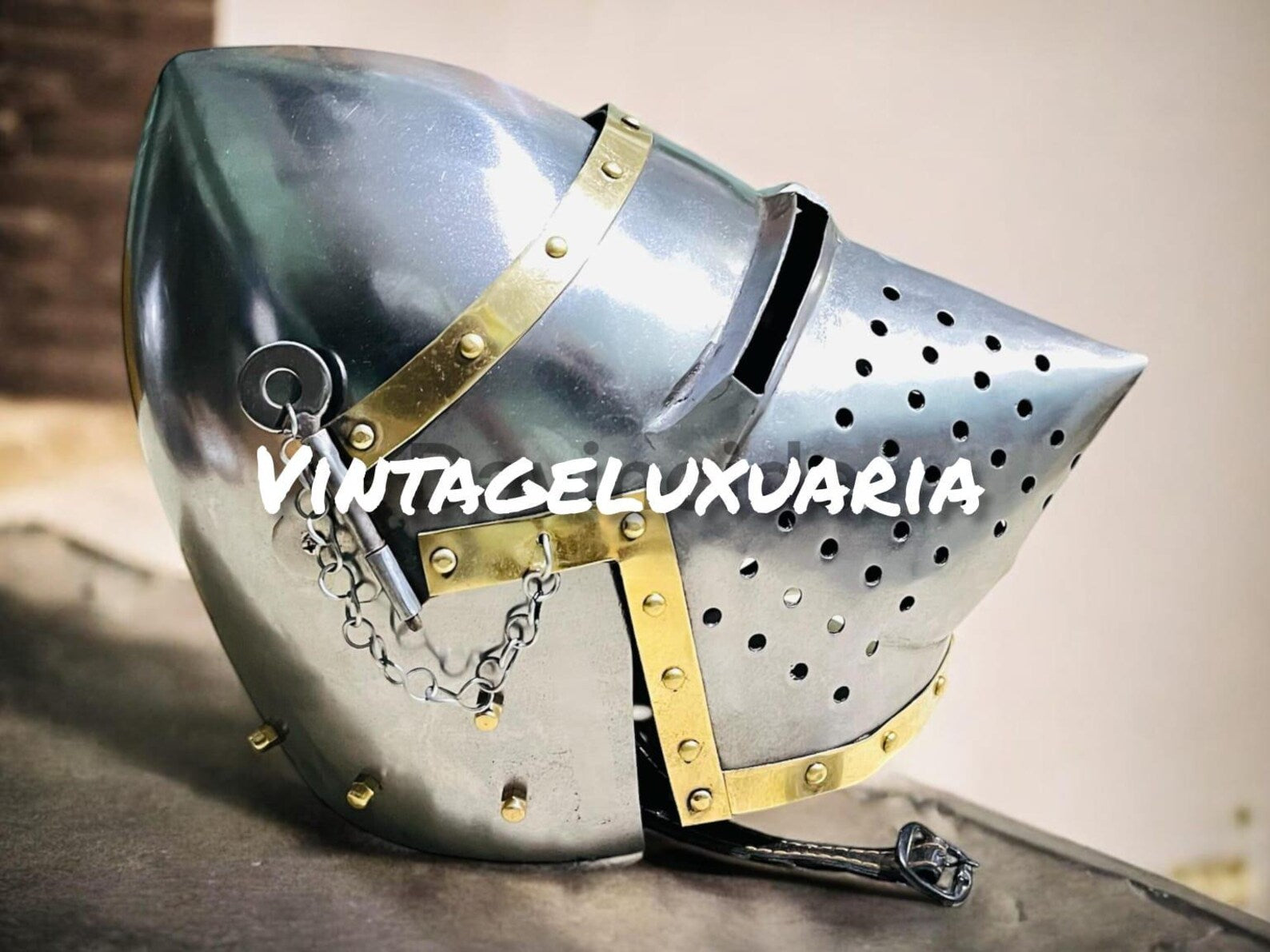 Medieval Hound Skull Helmet | Pig Face Bascinet Knight Helmet | Gothic Armor Reenactment Cosplay | LARP SCA Helmet