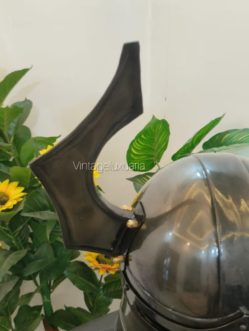 Blackened Steel Chaos Warhammer Helmet – 18 Gauge Medieval Cosplay –LARP Warrior Helmet – Handmade Costume Armor – Custom Dark Knight Helmet