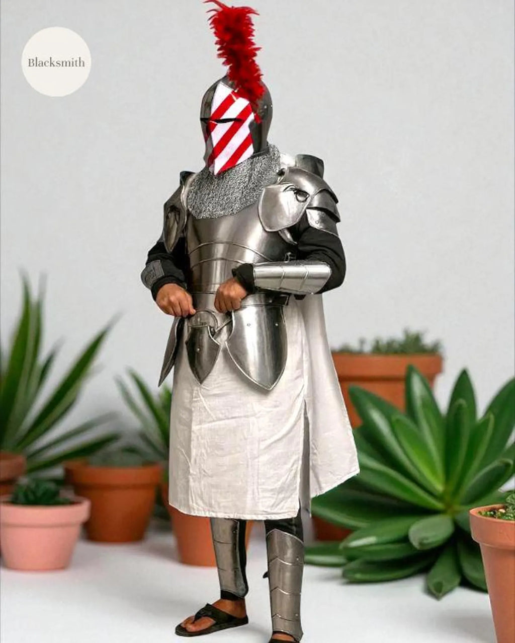 Handmade 18 Gauge Steel Full Body Armor | Medieval Knight Cosplay Set