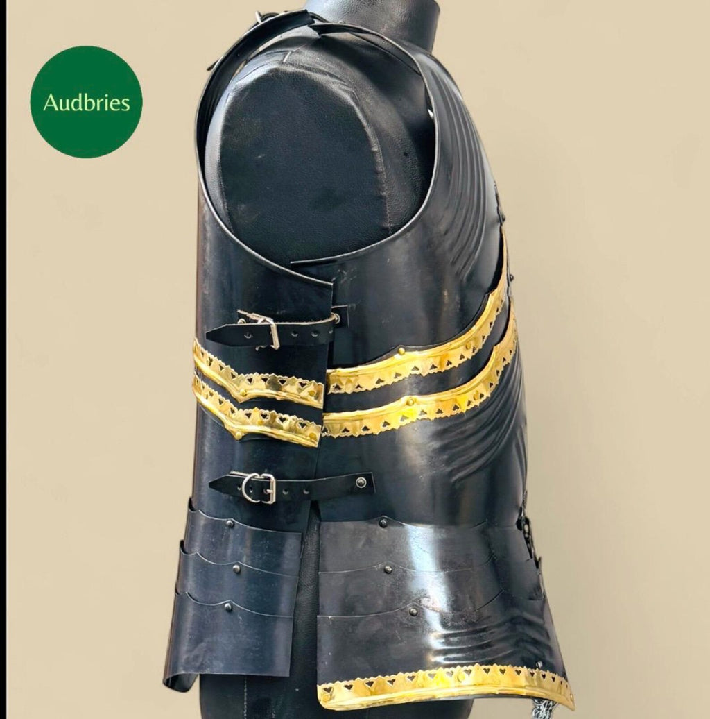 Fully Wearable Gothic Dark Medieval Knight Cuirass Warrior Armor Breastplate