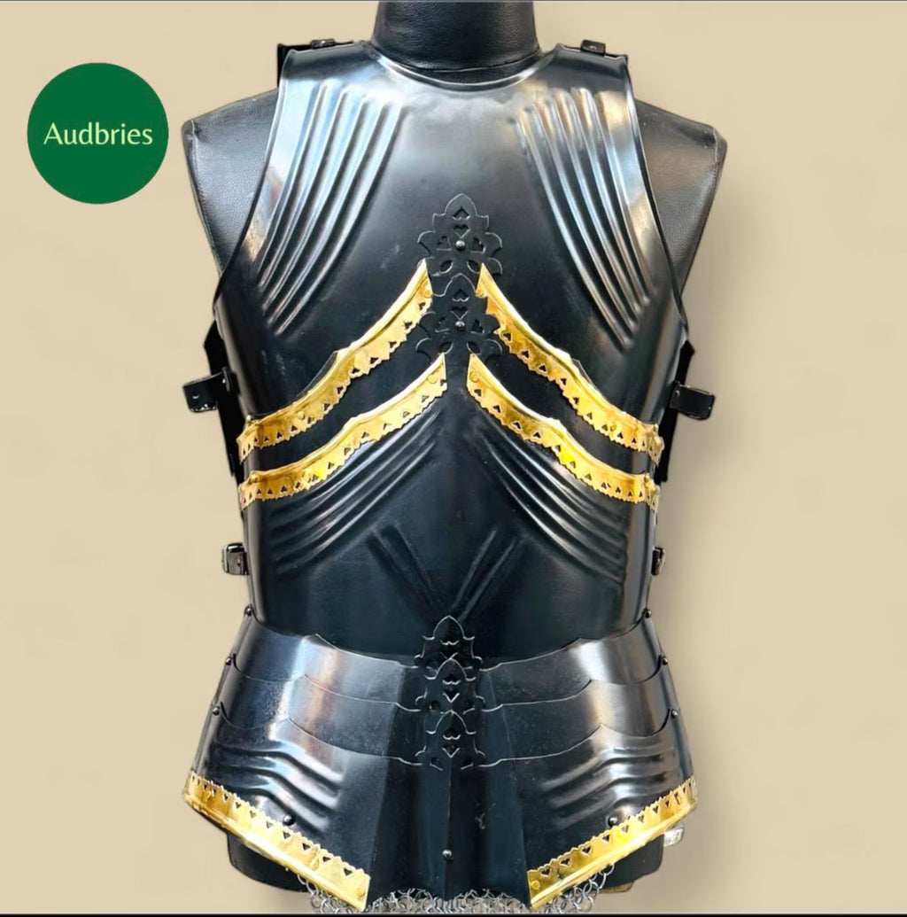 Fully Wearable Gothic Dark Medieval Knight Cuirass Warrior Armor Breastplate