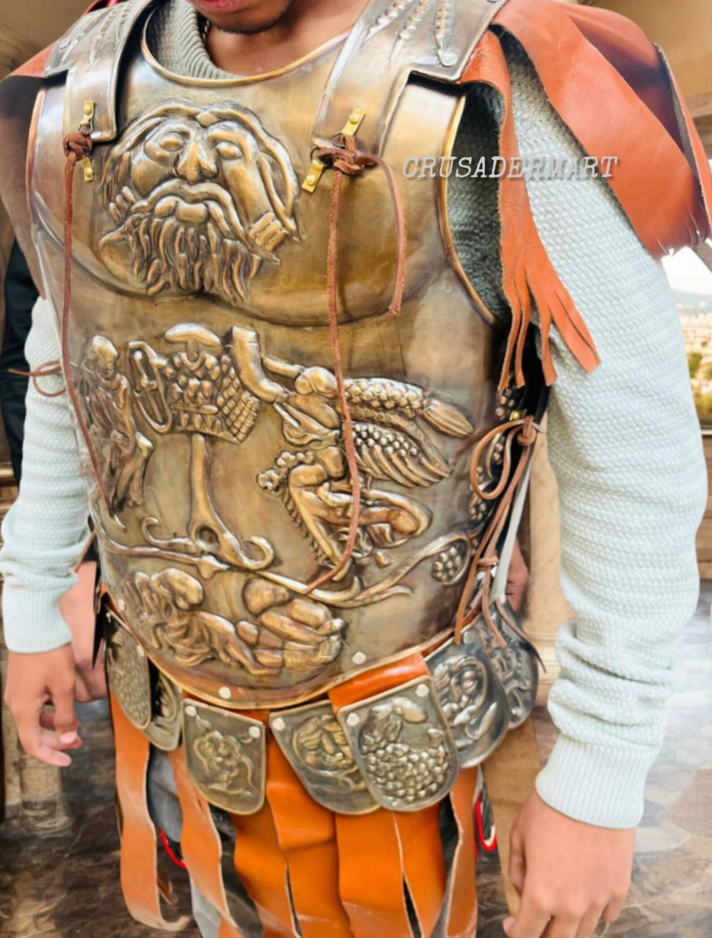 Roman Gladiator Cuirass Armor | Medieval Steel Breastplate | Knight, Spartan, Renaissance, LARP, Cosplay & Halloween Costume Reenactment