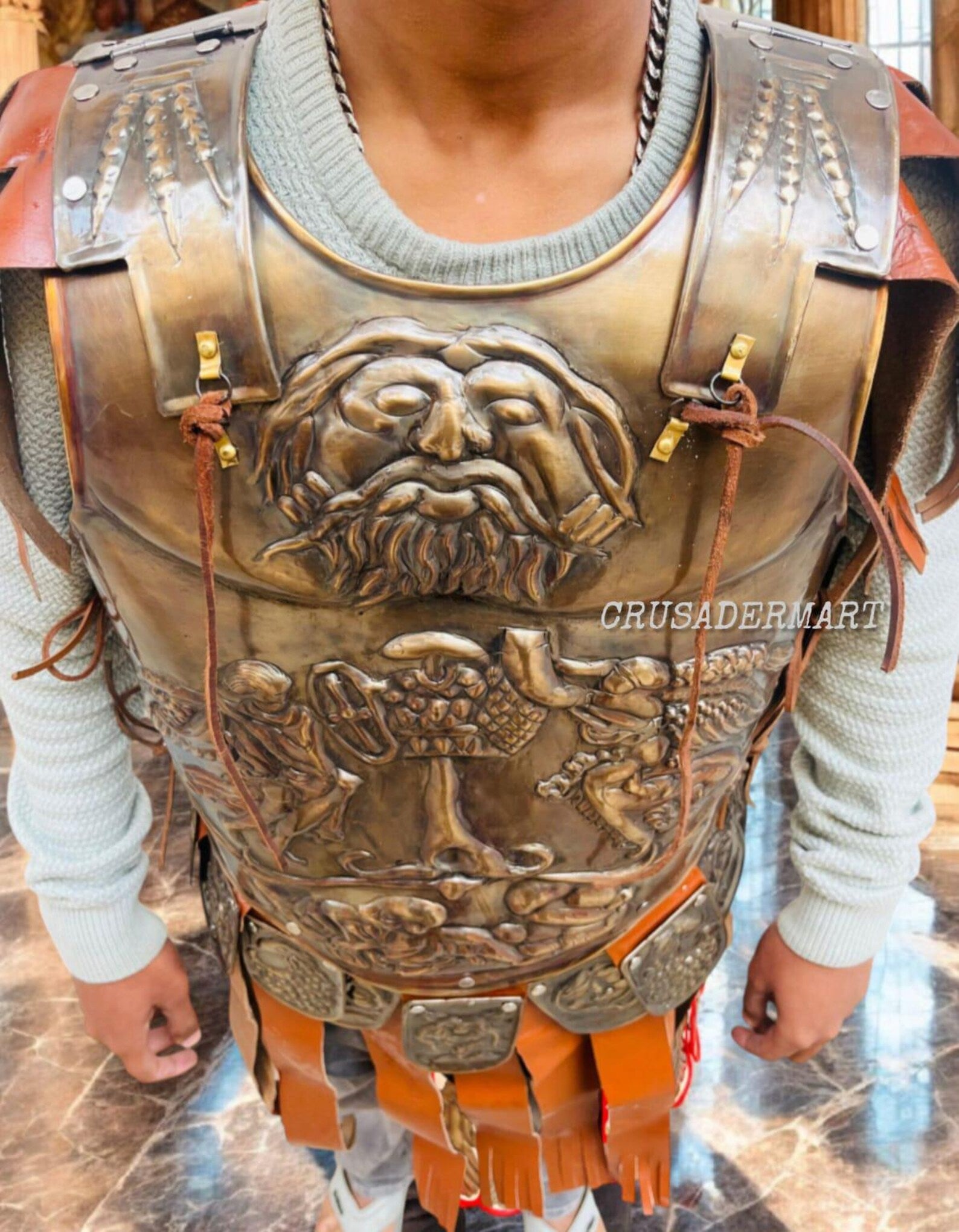 Roman Gladiator Cuirass Armor | Medieval Steel Breastplate | Knight, Spartan, Renaissance, LARP, Cosplay & Halloween Costume Reenactment