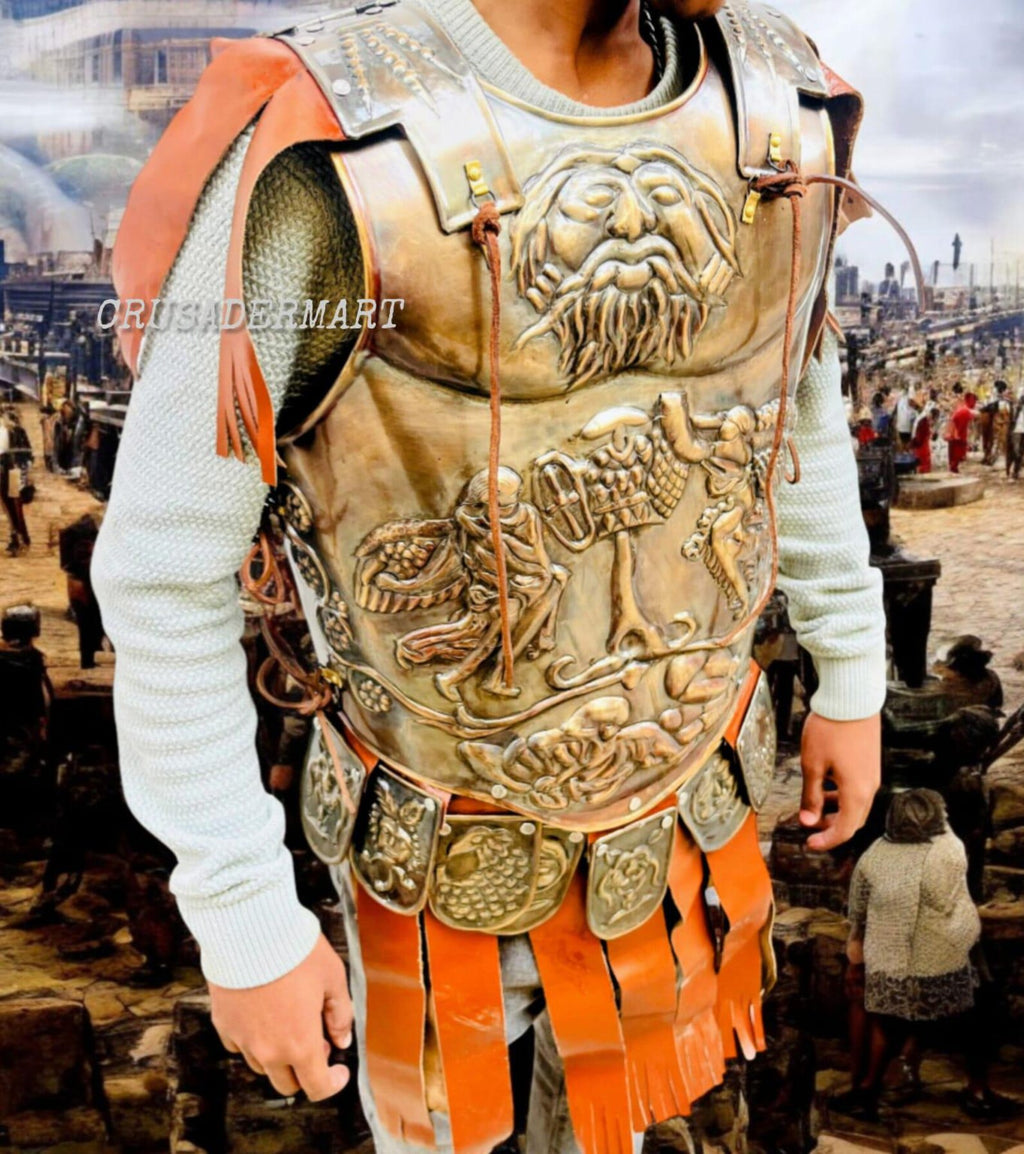 Roman Gladiator Cuirass Armor | Medieval Steel Breastplate | Knight, Spartan, Renaissance, LARP, Cosplay & Halloween Costume Reenactment