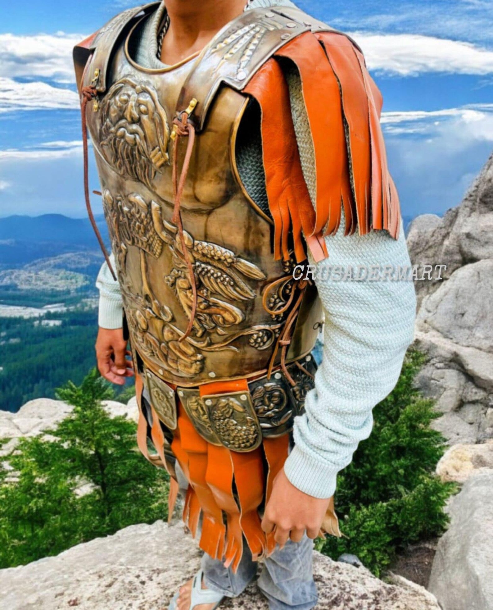 Roman Gladiator Cuirass Armor | Medieval Steel Breastplate | Knight, Spartan, Renaissance, LARP, Cosplay & Halloween Costume Reenactment