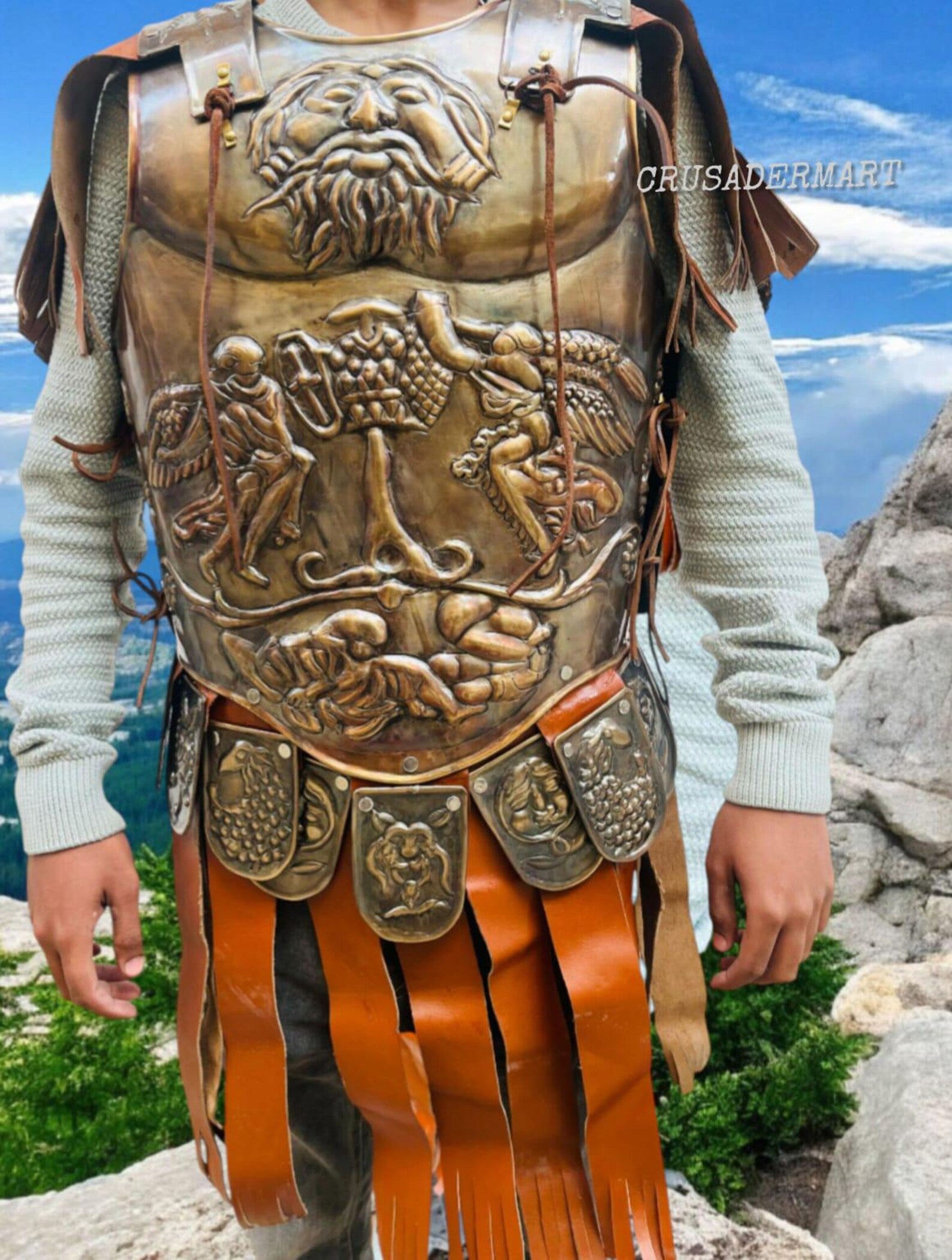 Roman Gladiator Cuirass Armor | Medieval Steel Breastplate | Knight, Spartan, Renaissance, LARP, Cosplay & Halloween Costume Reenactment