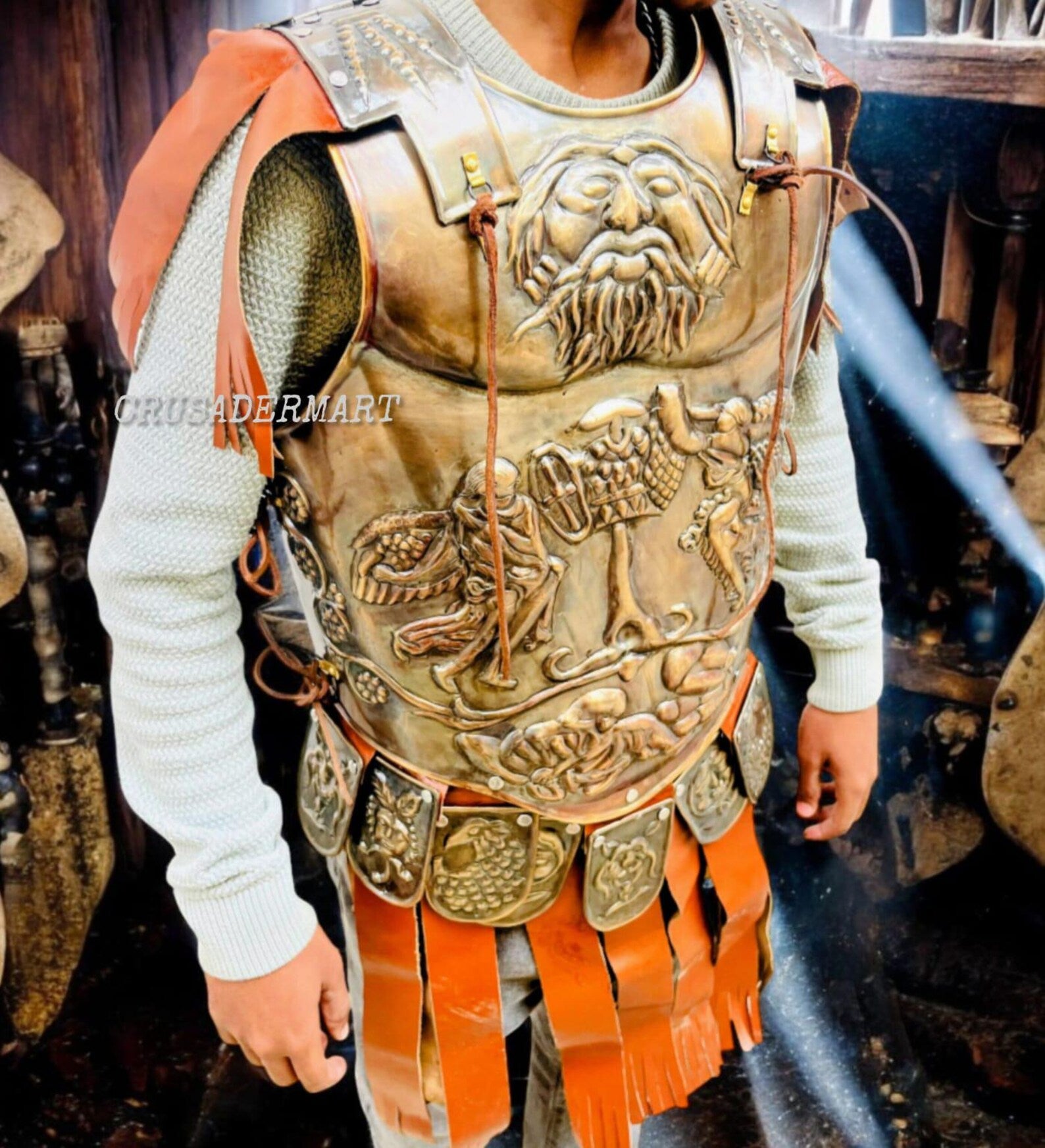 Roman Gladiator Cuirass Armor | Medieval Steel Breastplate | Knight, Spartan, Renaissance, LARP, Cosplay & Halloween Costume Reenactment