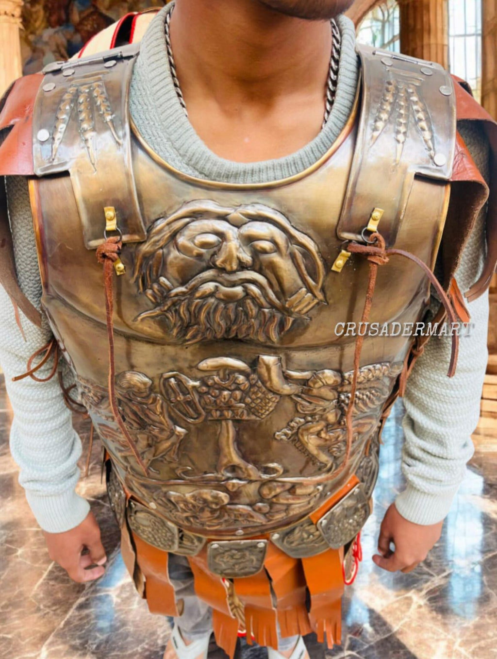 Roman Gladiator Cuirass Armor | Medieval Steel Breastplate | Knight, Spartan, Renaissance, LARP, Cosplay & Halloween Costume Reenactment