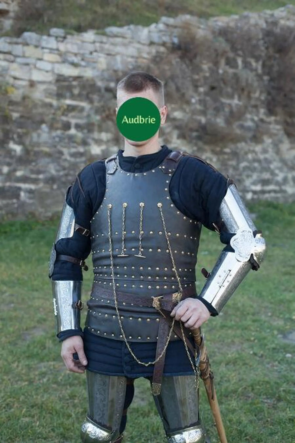 Etched Steel Knight Armor Set | LARP Cosplay Costume