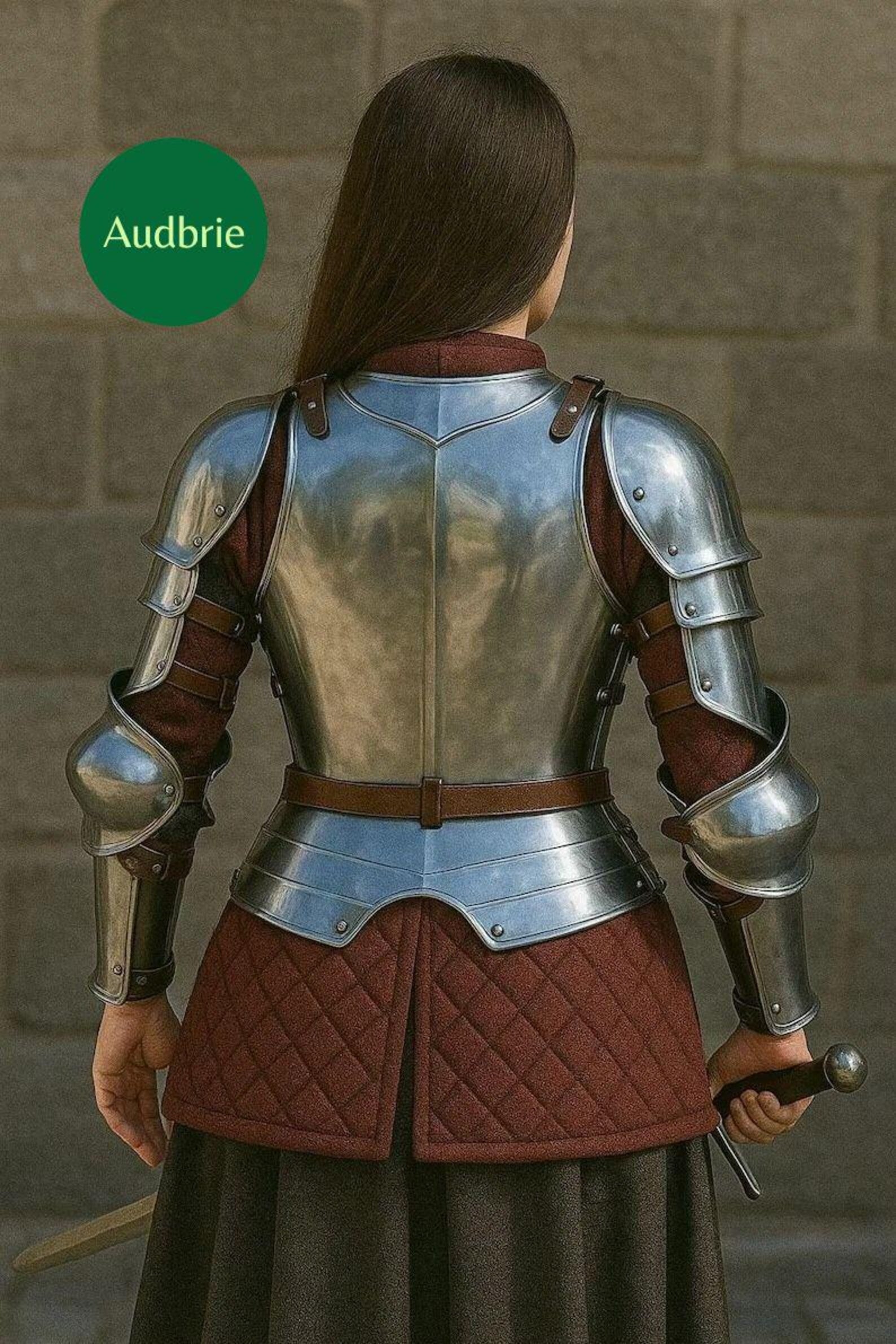 Handmade Women's Steel Armor Suit | Knight Cosplay Costume | Display Armor | Accessories Gift