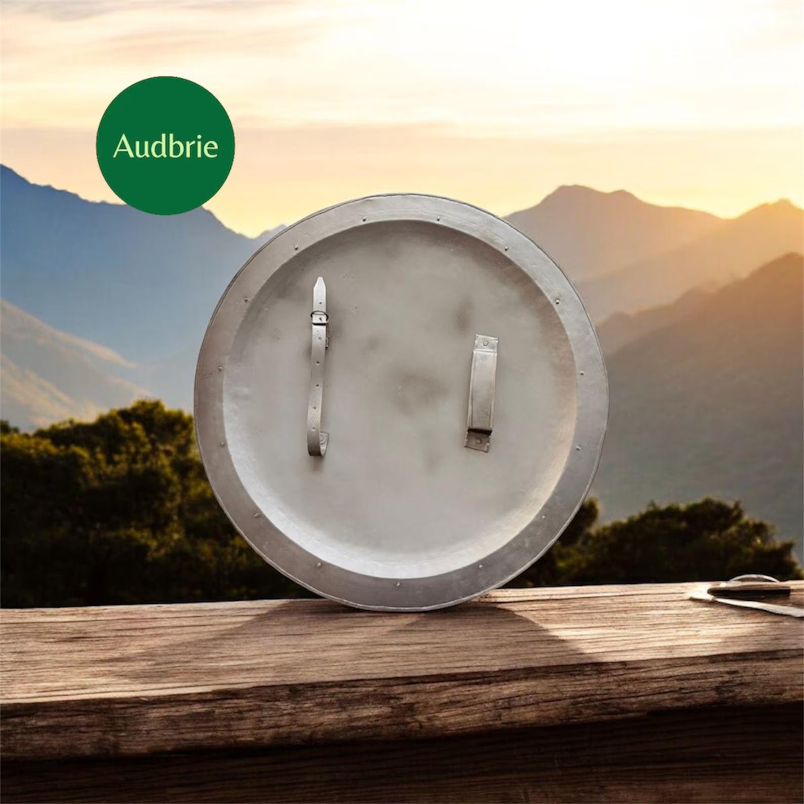 Handmade Ancient Greek Hoplite Shield: Armor Odyssey Owl Design.