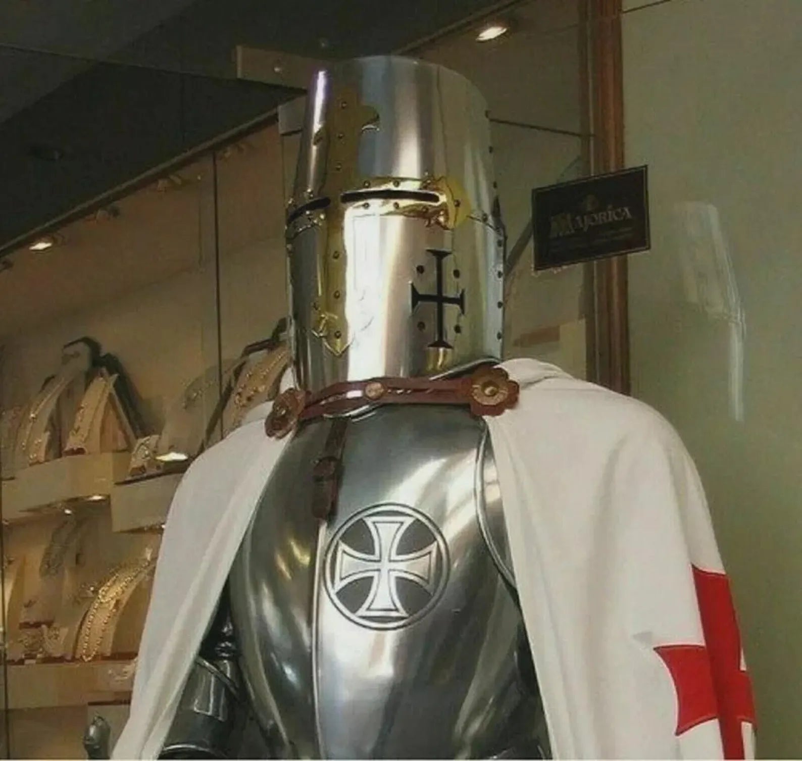 Handmade Medieval Templar Knight Armor Set | Steel Crusader Costume