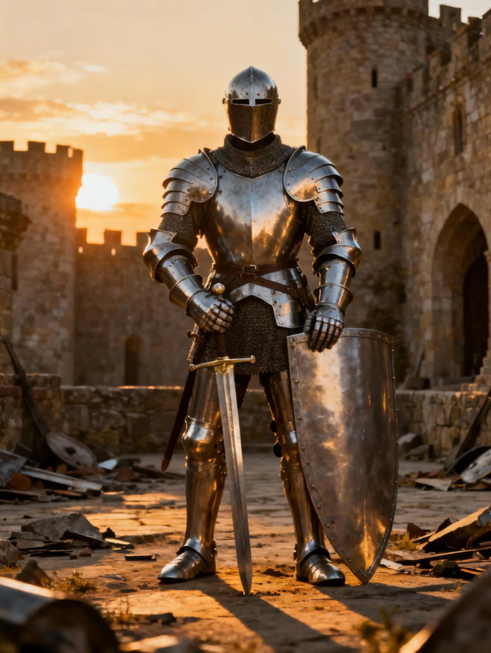 Medieval Knight Full Suit of Armor | Hand-Forged Steel Plate Armor | Wearable Cosplay LARP Reenactment Display Collectible Armor