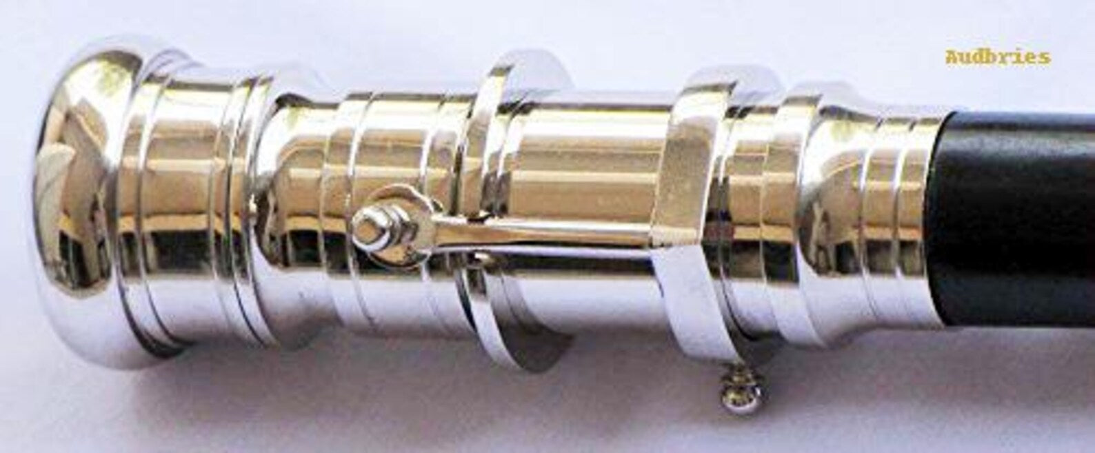 Handmade Telescope Handle Walking Stick Nautical Brass Cane Vintage Style Collector Cane Decorative Wooden Walking Stick for Men & Women