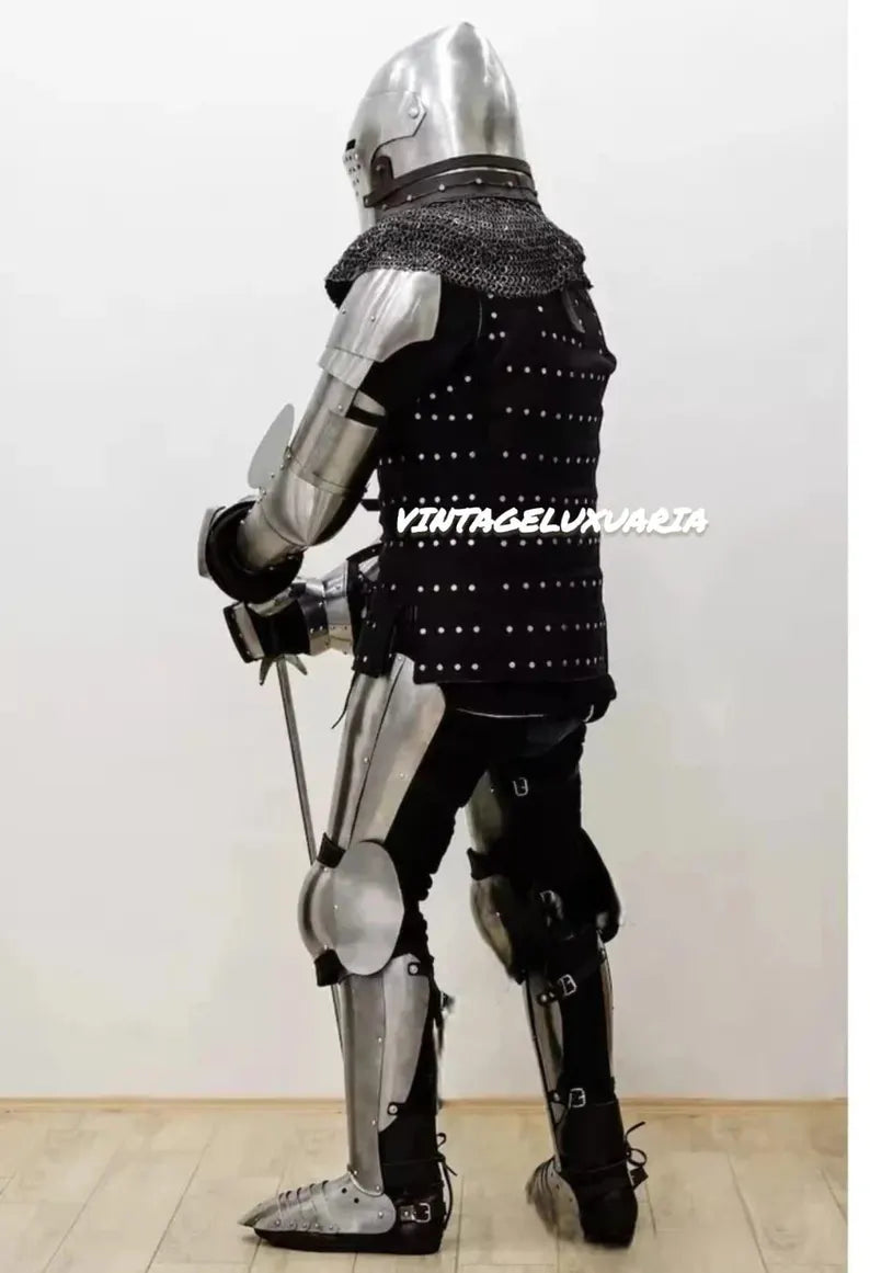 Medieval Footman Buhurt Full Body Armor Suit Steel Breastplate Ukrainian knight Armor Perfect for HMB,IMCF, WMSF | Chuburg Knight 1380 year