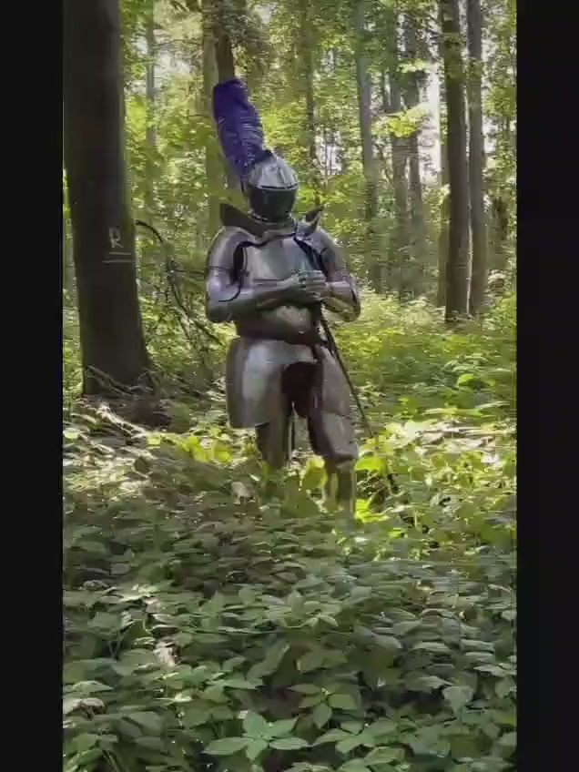 Medieval German Gothic Full Plate Armor Suit | Handcrafted Steel Battle-ready Armor Suit - Medieval Fantasy Knight Armor | Larp - SCA Armor