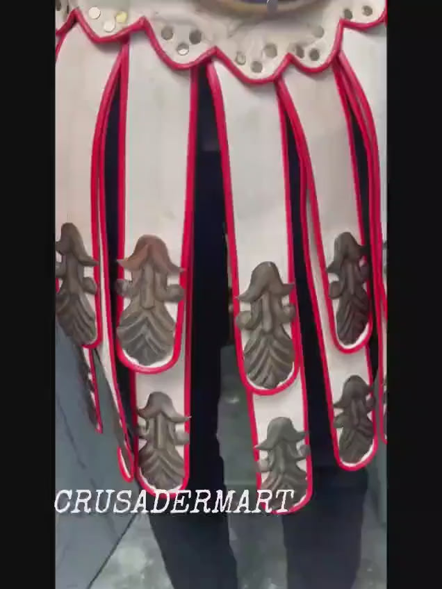 Roman Greek Muscle Armor Cuirass - Medieval 18 Guage Steel Gladiator Cosplay Breastplate Jacket ,Spartan 300, Reenactment Halloween Costume